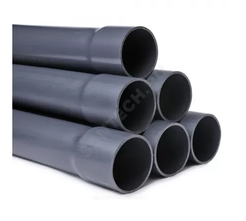 Труба НПВХ 125 SDR26 Дн 125х4,8 Ру10 L=3м серая напорная раструбная под клеевое соединение Aquaviva AQV312548R