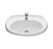 Умывальник Воротынский 57 1 отверстие под смеситель по центру белый Santeri 1.3111.7.S00.10B.0.