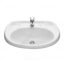 Умывальник Воротынский 57 1 отверстие под смеситель по центру белый Santeri 1.3111.7.S00.10B.0.