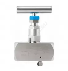 Клапан игольчатый нерж SS-V4 Ду 15 Ру40 ВР G1/2" с маховиком без фланца Росма 00000034405