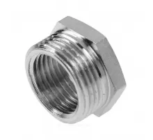 Футорка латунь хром Ду 15х10 (1/2"х3/8") НР/ВР R93 Giacomini R93X006