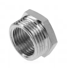 Футорка латунь хром Ду 15х10 (1/2"х3/8") НР/ВР R93 Giacomini R93X006