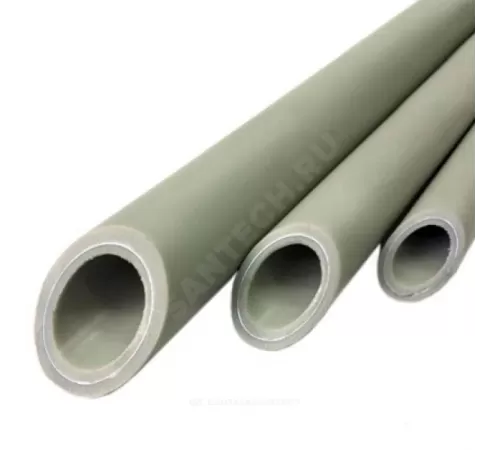 Труба PP-R серая арм алюминием Дн 40х6,7 Ру25 SDR6 Т<95С L=4м RTP (РосТурПласт) 15859 .