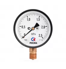 Манометр ТМ-510Р.00 радиальный Дк100мм 0-0,06 МПа кл.1,5 G1/2" Росма 00000013503