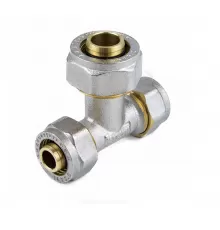 Тройник переходной МП латунь никель обжим Дн 20х20х16 ГОСТ 32415-2013 7012 Aquasfera 7012-04