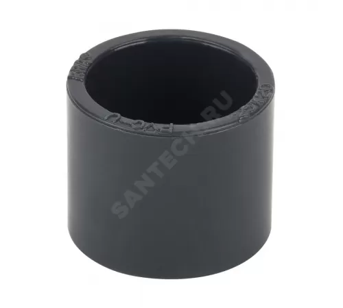 Кольцо редукционное ПВХ Дн 90х50 Ру16 серое под клеевое соединение Aquaviva RSH09050