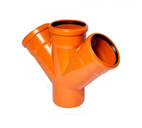 Крестовина PP-B 1-плоскостная коричневая Дн 110х110х110х45гр б/нап в/к RTP (РосТурПласт) 36550