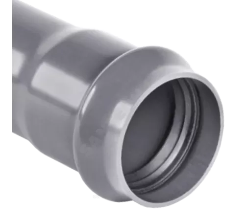 Труба НПВХ SDR33 Дн 500х15,3 Ру8 L=6,26м серая напорная раструбная под соединение с уплотнительным кольцом 45С в/к Хемкор 1191016