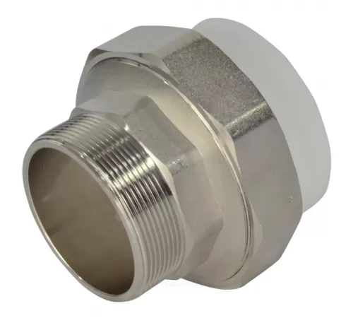 Муфта PP-R комбинированная разъемная белая Дн 75х2 1/2" НР VALFEX 11156212