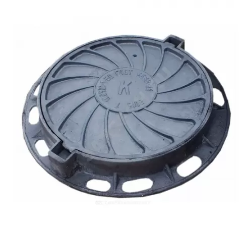 Люк чугун канализационный (К) Т (тяжелый) С250 круглый m=98кг h=100мм Т(С250)-1-60 ГОСТ 3634-2019