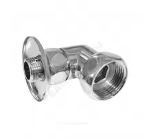 Соединитель для полотенцесушителя латунь Ду 20 3/4"x3/4" нак/гайка/НР угловой хром 0003-11 RCN