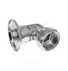 Соединитель для полотенцесушителя латунь Ду 20 3/4"x3/4" нак/гайка/НР угловой хром 0003-11 RCN