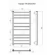Полотенцесушитель водяной нерж сталь Лесенка Ду 15 (1/2") ВР 330 Вт 500х1000мм 10П нижнее подключение б/к Аврора Терминус 4670078543899