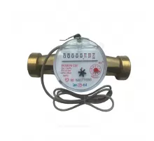 Счётчик г/в и х/в крыльчатый одноструйный Ду 25 Ру16 90С резьба импульсный ЭКОМЕРА Э-25ОУИ-160-СК