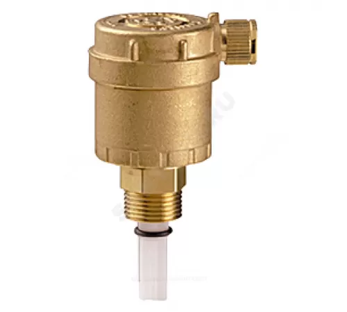 Воздухоотводчик автоматический латунь R88I Ду 15 Ру14 G1/2" НР прямой с запорным клапаном Giacomini R88IY003