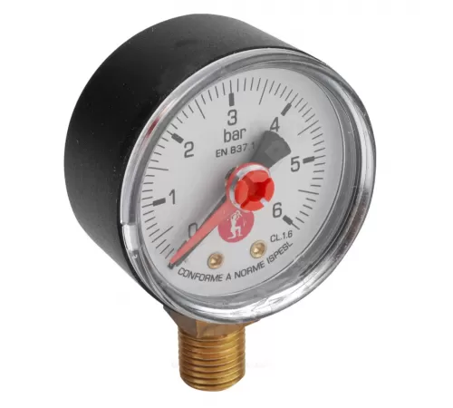 Манометр R225I радиальный Дк50мм 0-6 бар кл.2,5 G3/8" Giacomini R225IY010