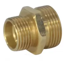 Ниппель латунь переходной Ду 20х15 (3/4"х1/2") НР ...