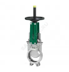 Задвижка шиберная односторонняя нерж VG6400-001EP Ду 100 Ру10 межфл со штурвалом уплотнение: EPDM Tecofi VG6400-001EP0100