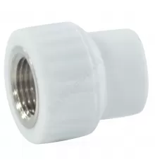 Муфта PP-R комбинированная белая Дн 20х1/2" ВР VALFEX 10129020
