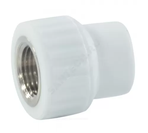 Муфта PP-R комбинированная белая Дн 20х3/4" ВР VALFEX 10129120