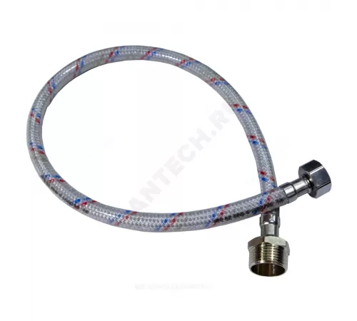 Подводка гибкая для воды нейлоновая оплетка 1/2"-3/4" г-ш L=1м Центр Сантехники (Подольск) ГП002185