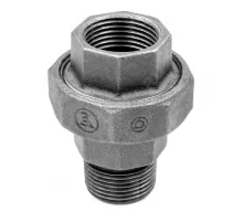 Комплект соединителя прямой американка+прокладка чугун Ду 40 (1 1/2") ВР/НР Fittex PLUS