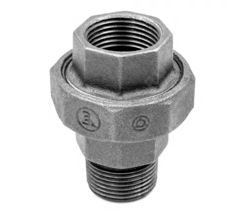 Комплект соединителя прямой американка+прокладка чугун Ду 40 (1 1/2") ВР/НР Fittex PLUS