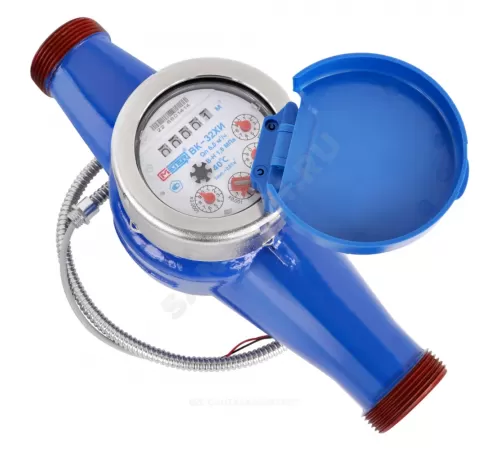 Счётчик х/в крыльчатый многоструйный Ду 50 Ру16 Qn=15 м3/ч 40С L=300мм резьба импульсный В/К ВК-ХИ Метер