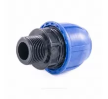 Муфта компрессионная ПЭ Дн 20х3/4" НР Ру16 RTP (РосТурПласт) 11496