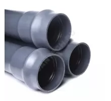 Труба НПВХ 125 SDR26 Дн 160х6,2 Ру10 L=3м серая напорная раструбная под соединение с уплотнительным кольцом ГОСТ Р 51613-2000 Aquaviva AQV3160062