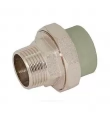 Муфта PP-R комбинированная разъемная серая Дн 20х1" НР RTP (РосТурПласт) 15808