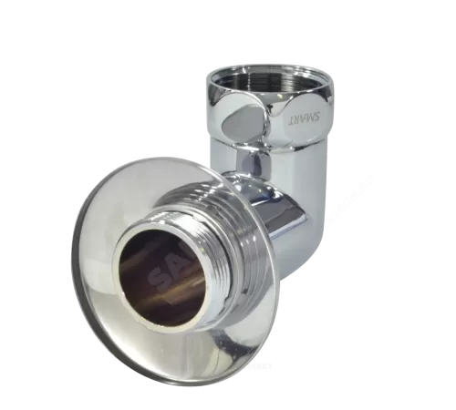 Соединитель для полотенцесушителя латунь Ду 32 1 1/4"x1 1/4" нак/гайка/НР угловой хром Элит-Металл SMT741SCH1212 ..