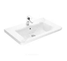 Умывальник мебельный The Gap Unik 70 1 отверстие под смеситель по центру белый Roca 327471000