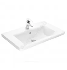 Умывальник мебельный The Gap Unik 70 1 отверстие под смеситель по центру белый Roca 327471000