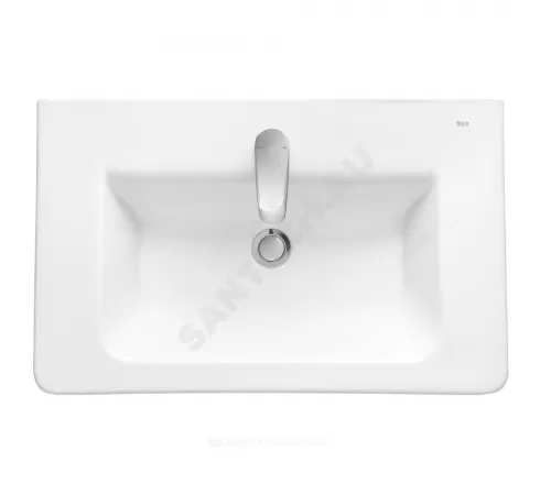 Умывальник мебельный The Gap Unik 70 1 отверстие под смеситель по центру белый Roca 327471000