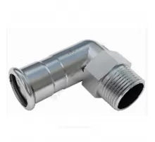 Отвод сталь нерж AISI 304 90гр Дн 28х1" пресс/НР >A< Press Inox IBP PS24092G0280800