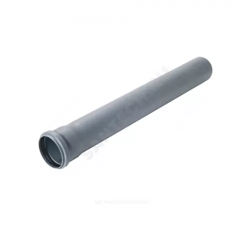 Труба PP-H с раструбом серая OPTIMA Дн 110х2,2 б/нап L=2,0м в/к VALFEX 211100200