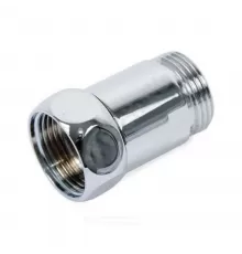 Соединитель для полотенцесушителя латунь Ду 20 3/4"x3/4" нак/гайка/НР прямой хром RCN