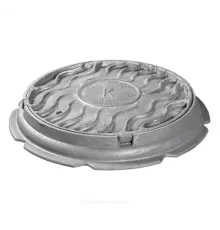 Люк чугун канализационный (К) Т (тяжелый) С250 круглый m=91кг Т(С250)-1-61 Завод Универсал