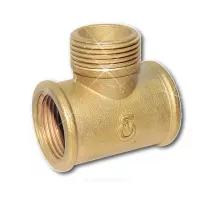 Тройник латунь Ду 20 (3/4") ВР/НР/ВР Цветлит ZW50086