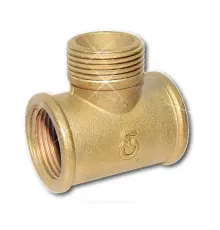 Тройник латунь Ду 15 (1/2") ВР/НР/ВР Цветлит ZW50081