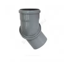 Отвод поворотный PP-H серый Дн 110 б/нап в/к RTP (РосТурПласт) 36695
