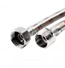 Подводка гибкая для воды нержавеющая оплетка 1/2" г-ш L=1.8м VALFEX S/S 180сm В-Н