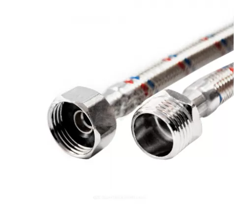 Подводка гибкая для воды нержавеющая оплетка 1/2" г-ш L=1.8м VALFEX S/S 180сm В-Н