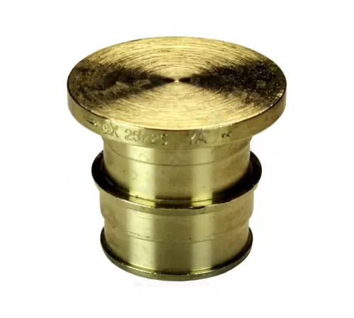 Заглушка для PE-X труб радиальная латунь Дн 16 РОС