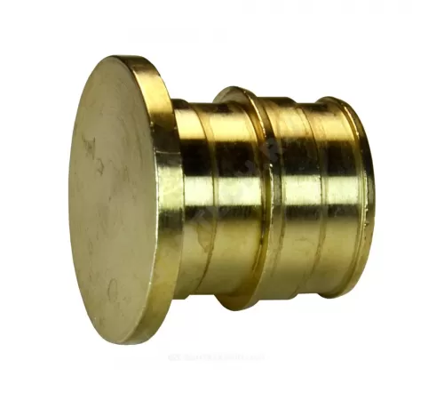 Заглушка для PE-X труб радиальная латунь Дн 16 РОС