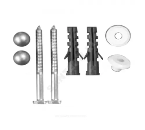 Крепление для писсуара D8х90 шуруп, шайба-вставка, заглушка хром Филд-А