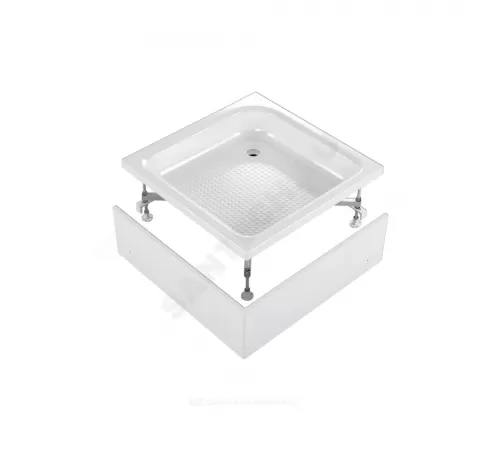 Поддон душевой акриловый квадрат Universal S 800х800х300 с противоскользящим покрытием белый МетаКам АПS_012480