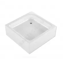 Поддон душевой акриловый квадрат Universal S 800х800х300 с противоскользящим покрытием белый МетаКам АПS_012480