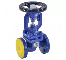 Клапан запорный сталь 234F Ду 50 Ру40 Тмакс=400 оС фл со штурвалом сильфонный Zetkama 234F050E01